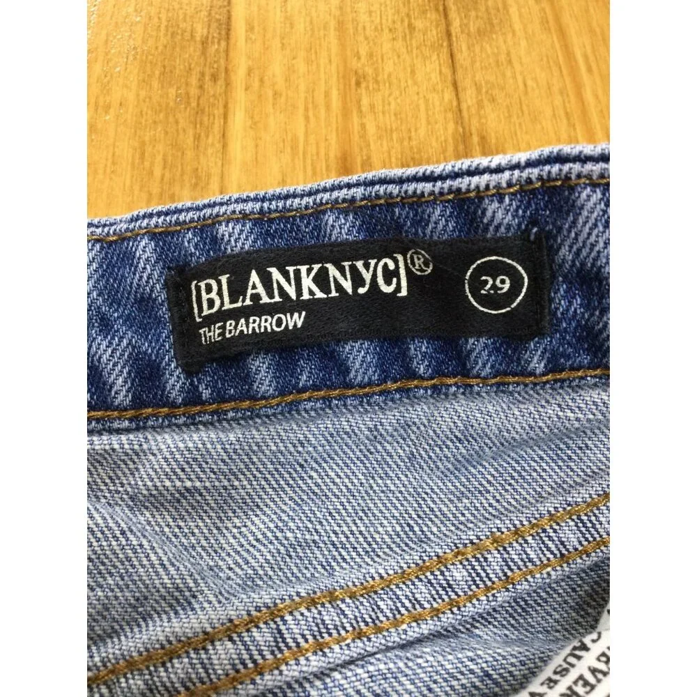 Blanknyc The Barrow Vintage High-Rise Distressed Denim Shorts Size 29